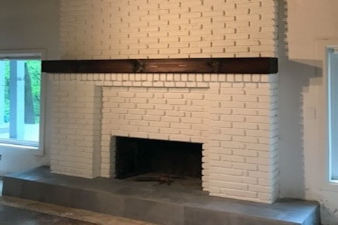 White-Brick-Painted-Fireplace